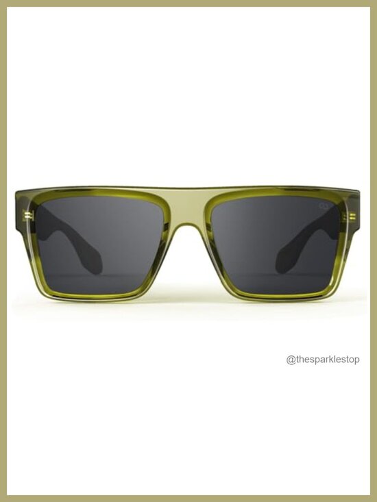 Oversized Square Flat Top Sunglasses Women Men Trendy UV400 Protection TR90 main image 6